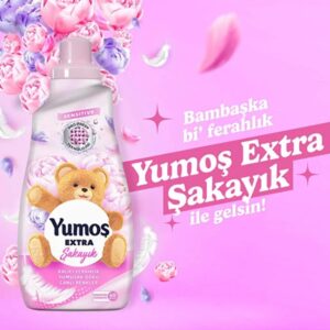 نرم کننده لباس یوموش Yumoş Extra با رایحه گل شقایق حجم 1440 میلی لیتر
