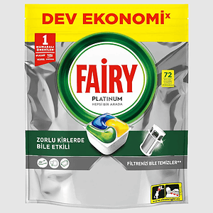 قرص ماشین ظرفشویی فیری پلاتینیوم 72 عددی همه کاره