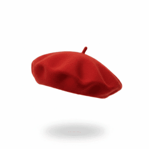 کلاه برت فرانسوی پشمی (قرمز)